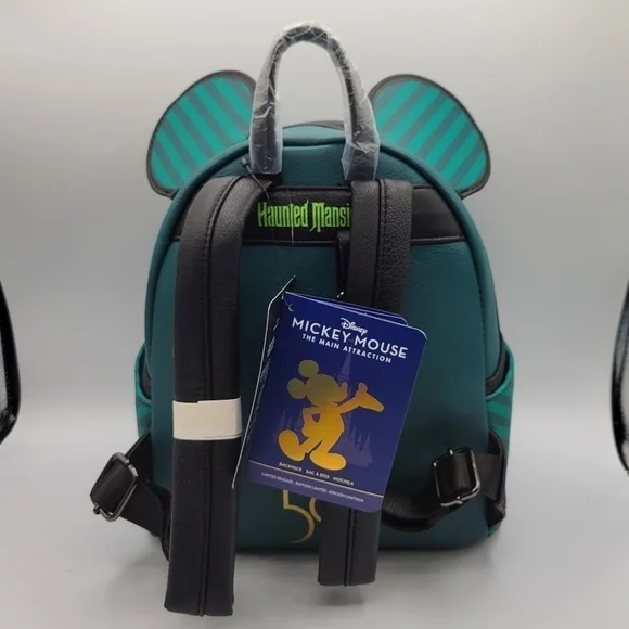 Loungefly Haunted Mansion Mickey Mouse: The Main Attraction Backpack, NWT EXCLUSIVE DROP: Loungefly Disney Parks Mickey Mouse The Main  main image 2